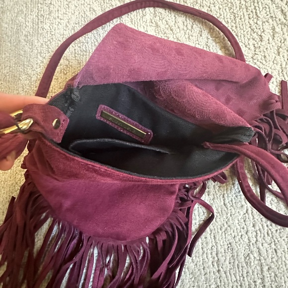 Burgundy faux shade , long strap , brand new - Picture 7 of 8